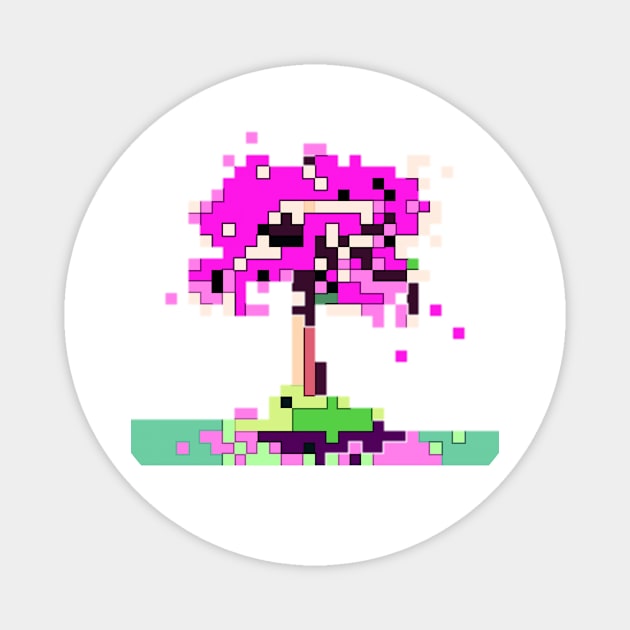 Pixel Baum Magnet by Interiumtree